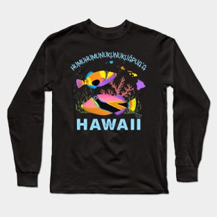 Humuhumunukunukuapua'A Hawaii State Fish Long Sleeve T-Shirt